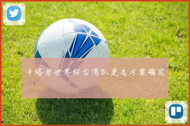 卡塔尔世界杯台湾队更名方案确定