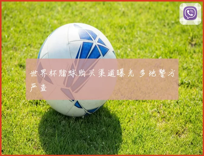 世界杯赌球购买渠道曝光 多地警方严查