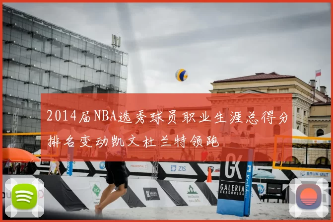 2014届NBA选秀球员职业生涯总得分排名变动凯文杜兰特领跑