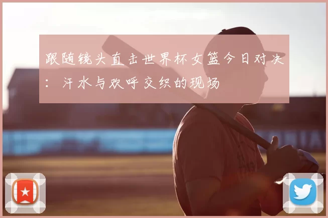 跟随镜头直击世界杯女篮今日对决:汗水与欢呼交织的现场