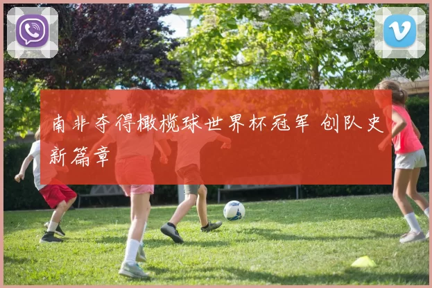 南非夺得橄榄球世界杯冠军 创队史新篇章